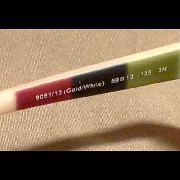 COACH SUNGLASSES KRISTINA GOLD BURGUNDY GRADIENT - Picture 4 of 5