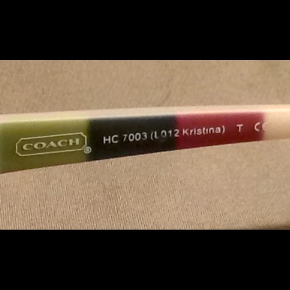 COACH SUNGLASSES KRISTINA GOLD BURGUNDY GRADIENT - Picture 5 of 5