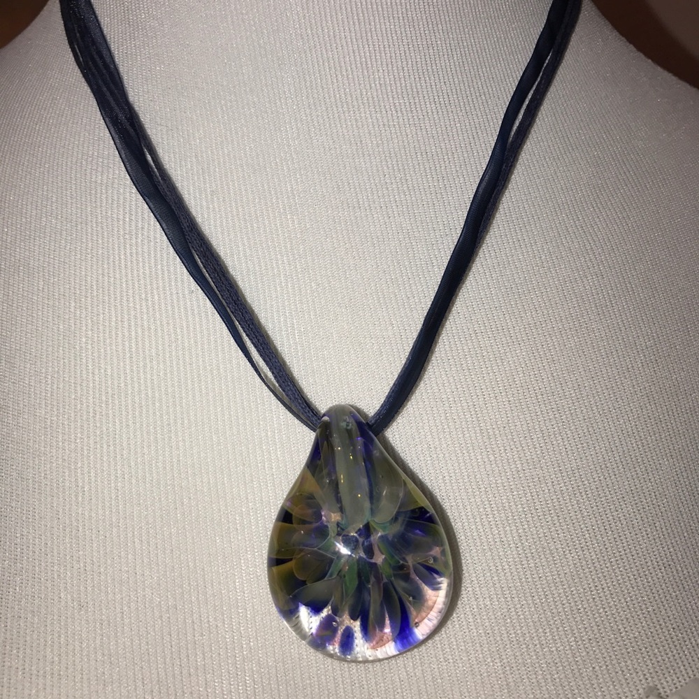 Blown Glass Amulet Necklace