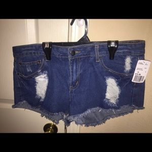 Denim shorts