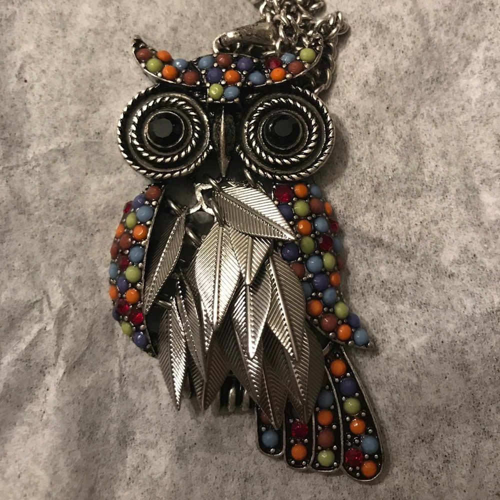 C&B BLACKLIGHT Owl Necklace!