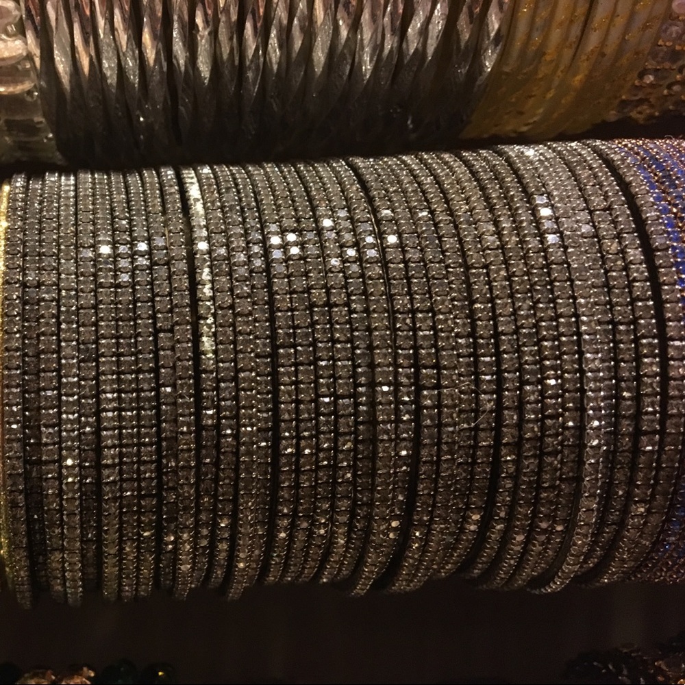 Silver grey bangles!!