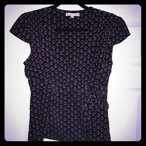 Nanette Lenore Nautical themed anchor wrap top