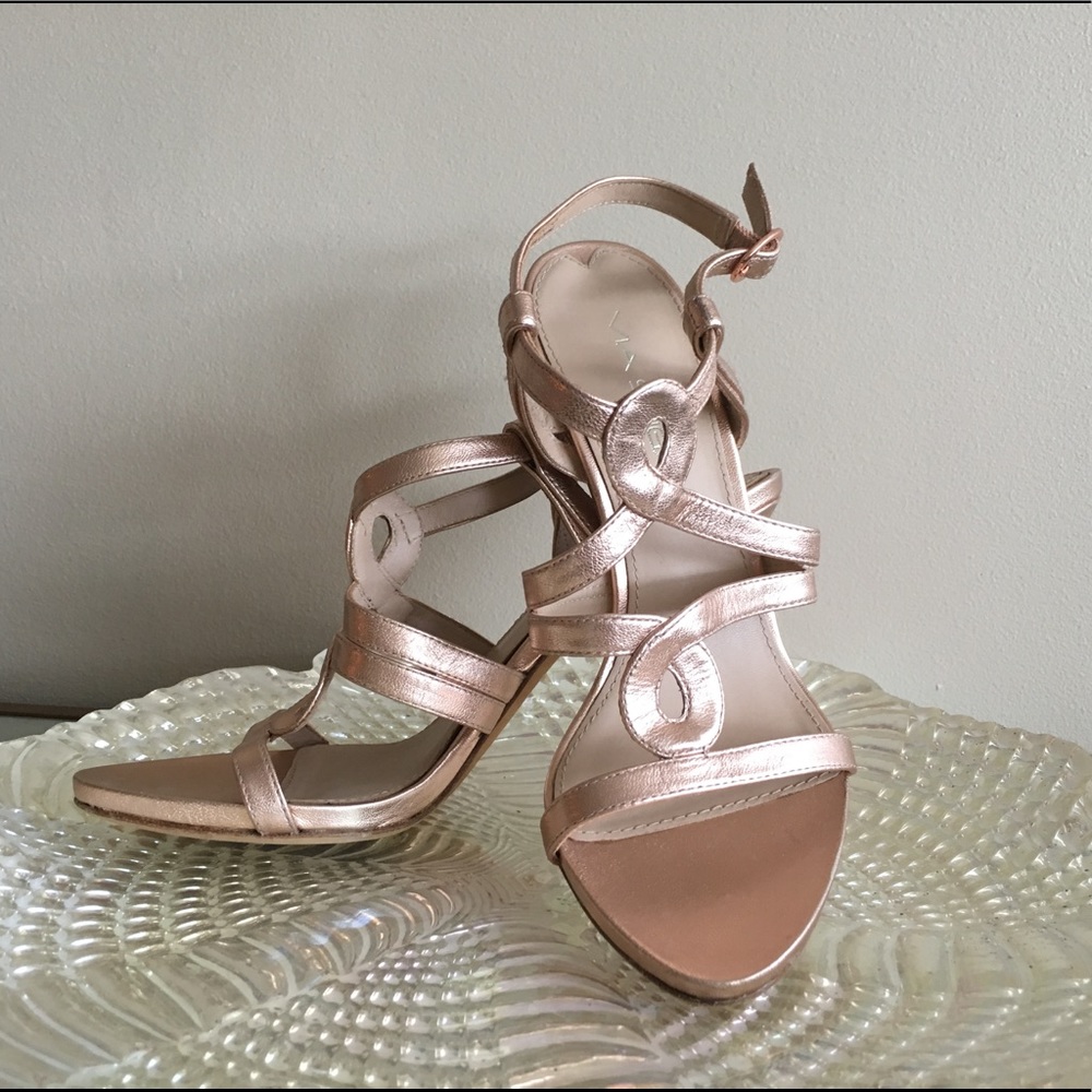 Via Spiga Rose Gold Sandals