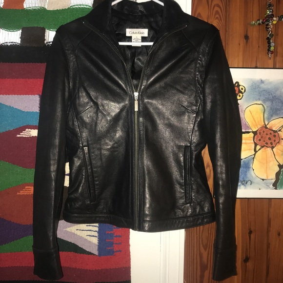 Calvin Klein Jackets & Blazers - Black leather jacket
