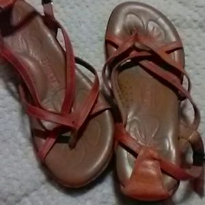 Born orange sandals