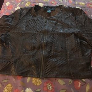 Faux Leather Jacket