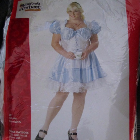 Alice in wonderland Woman Adult PLUS Costume NWT - Picture 3 of 4