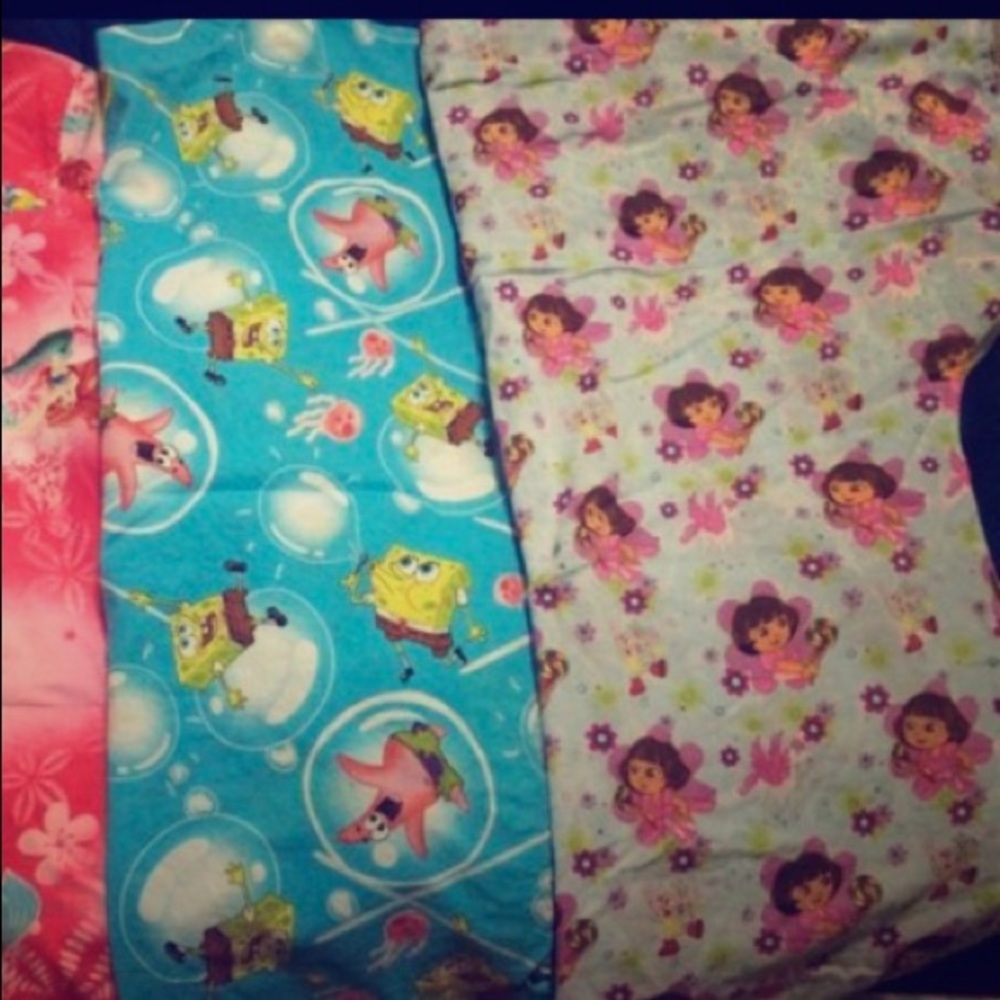Sponge Bob & Dora the Explorer scrub tops