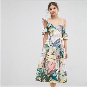 Tropical 🌴 Asymmetric Dress