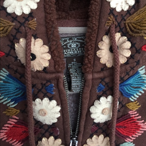 🌼🍃HTF Daisy Flower Lucky Brand Hoodie🍂🌼 - Picture 2 of 4