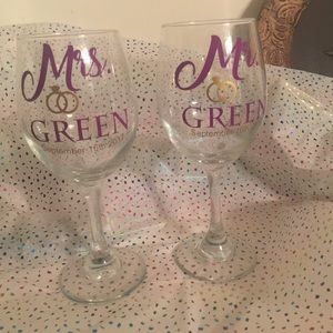 Custom Wine Glass Set