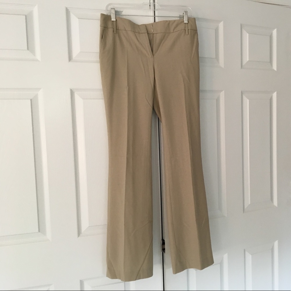 Ann Taylor Loft khaki dress trousers size 4