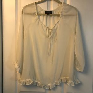 Cream blouse