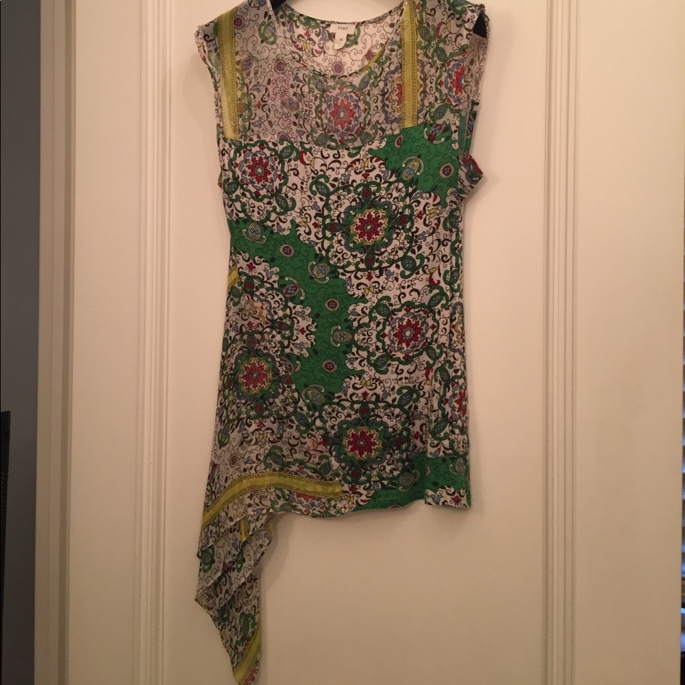 TINY Asymmetric Silk/Rayon Tunic
