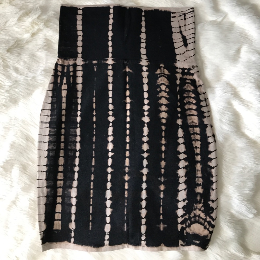 TParty tye dye high waisted mini skirt