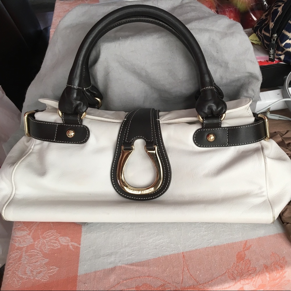 Giorgio Armani leather bag. Authentic. Vintage