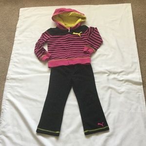 Toddler girl Puma sweatsuit