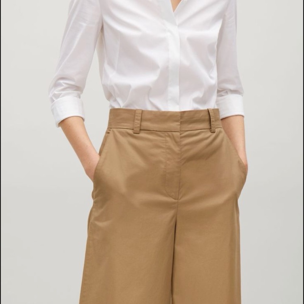 Cos Cognac Twill Pants.