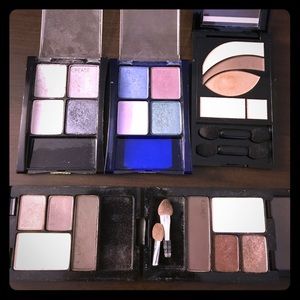 Bundle of maybelline and revlon eyeshadow quads