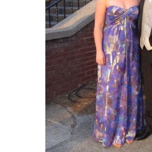 Nicole Miller Foil Gown