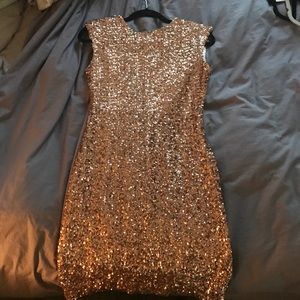 Gold sparkley formal dress