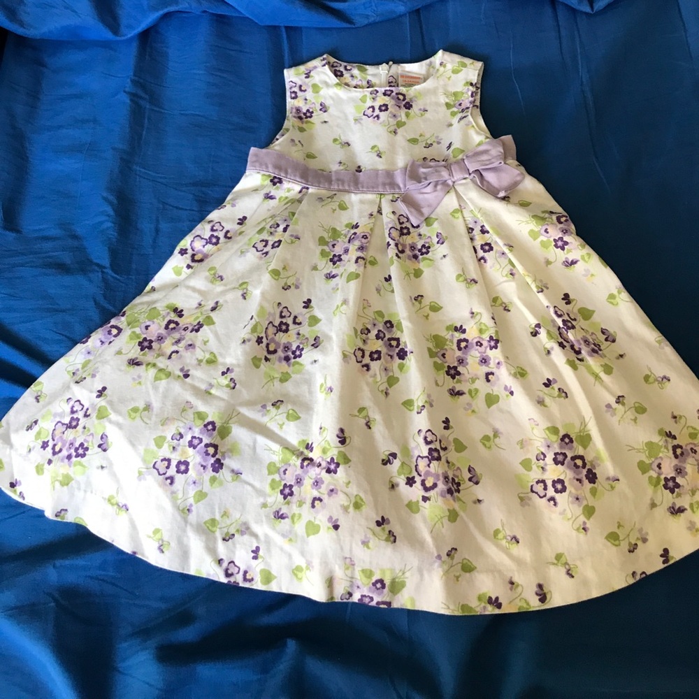 Pansy print dress