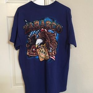 Tabasco brand pepper t-shirt, Blue, Size L