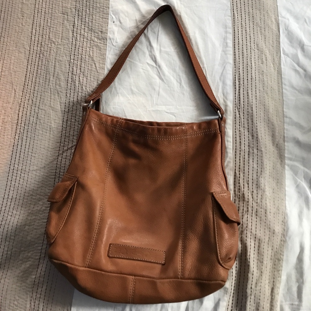 Tan Fossil Satchel