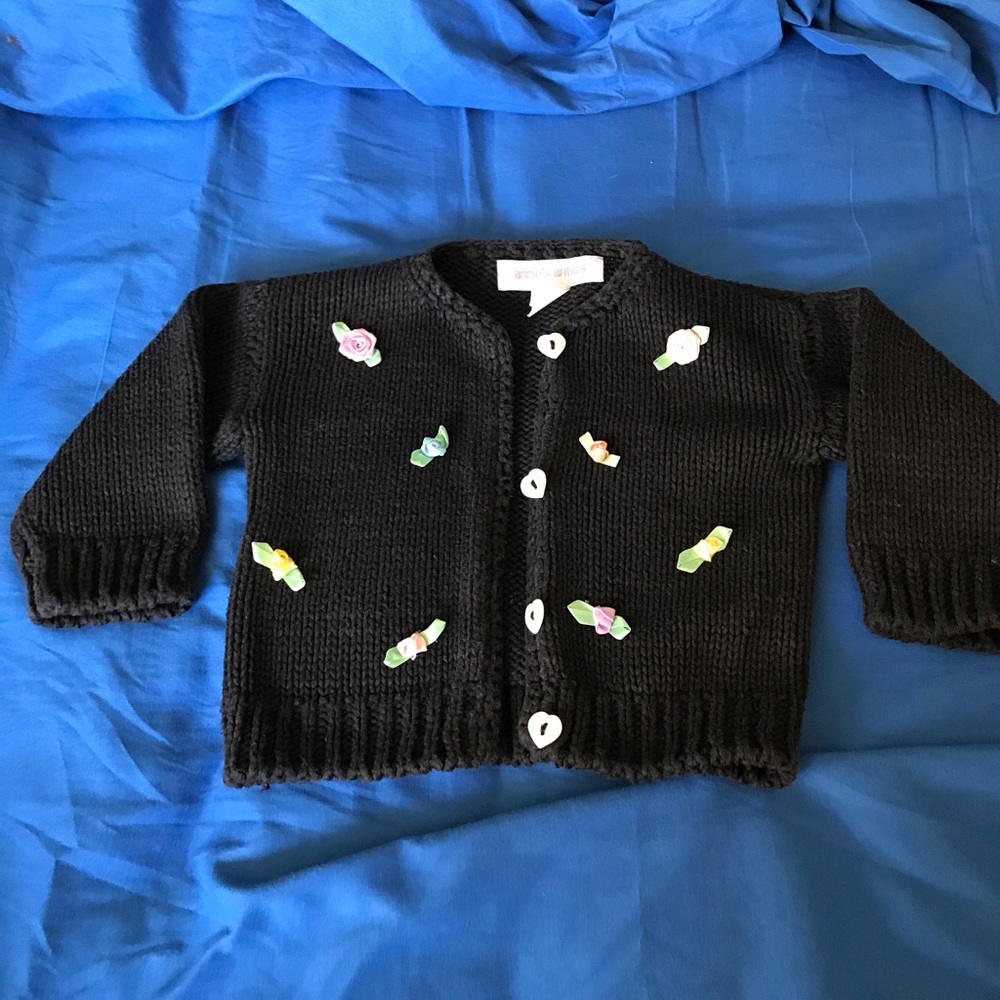 Black embellished cardigan