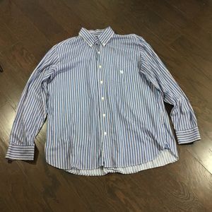 Long sleeved buttoned down.