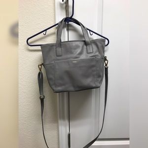 Fossil Grey Small Open Satchel