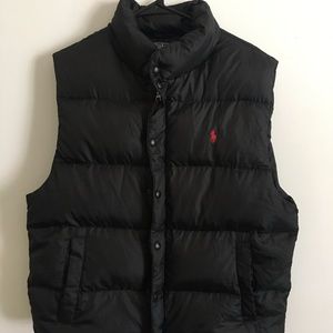 Ralph Lauren Black Puffer Vest
