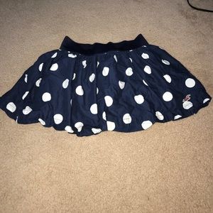 Hollister Navy Polka Dot Skirt🎀