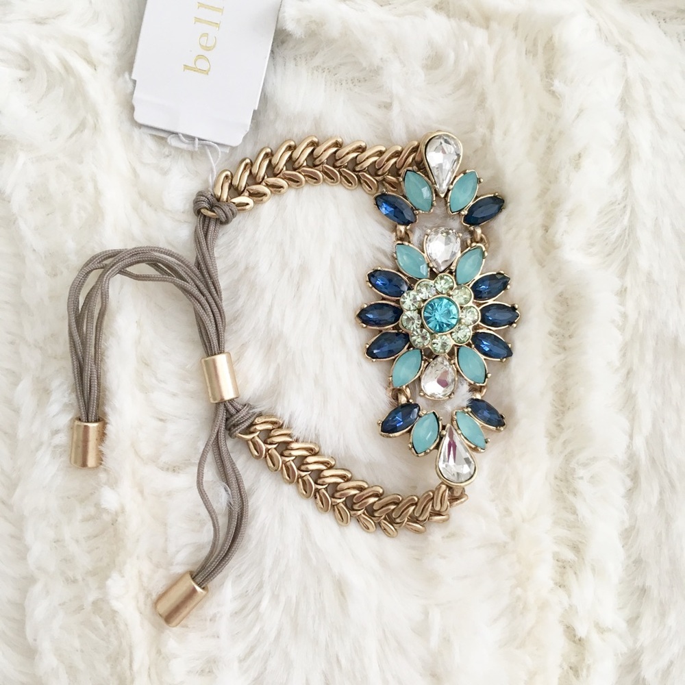 NWT Bella Jeweled Adjustable Bracelet