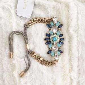 NWT Bella Jeweled Adjustable Bracelet