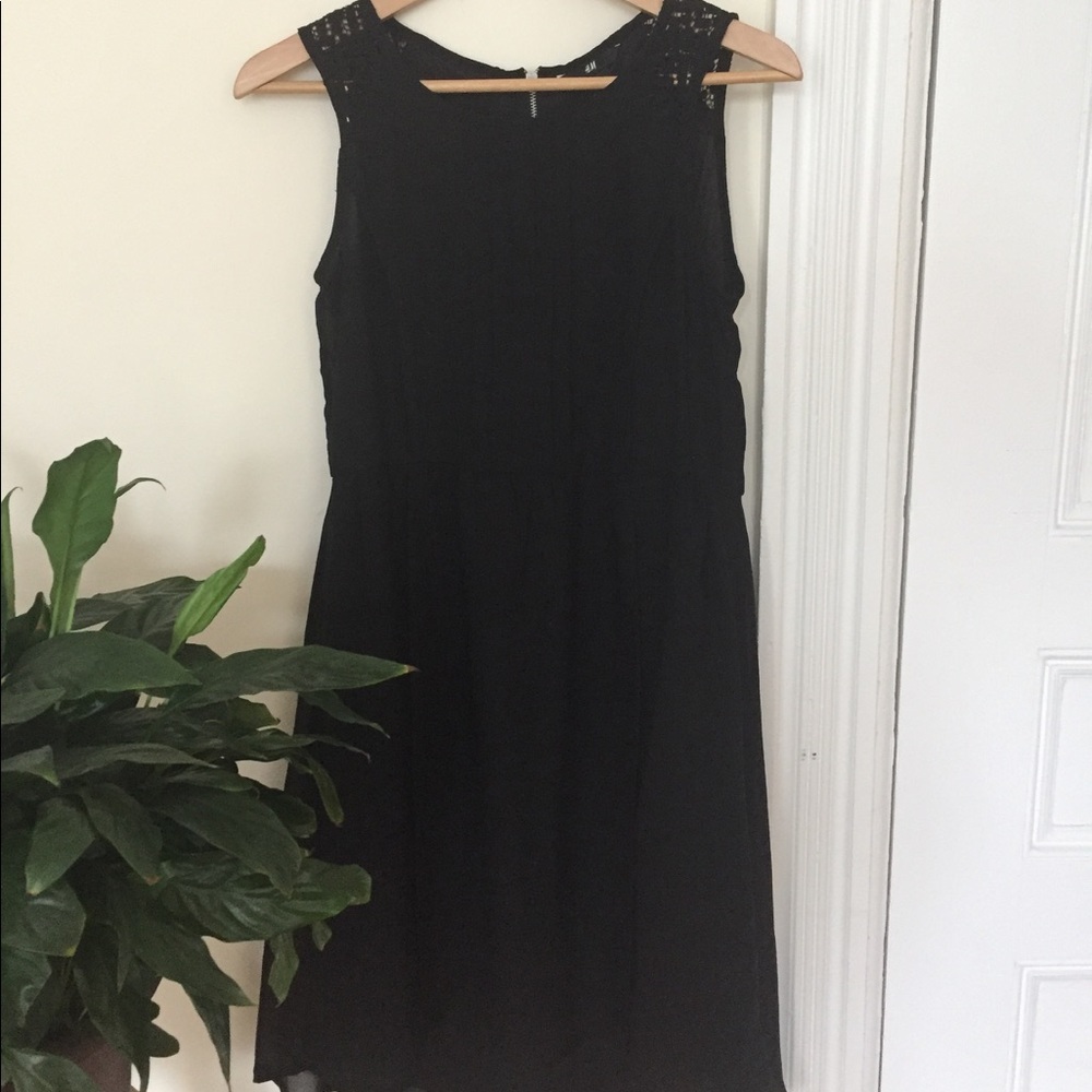 Black H&M Dress With Great Cut and Drape