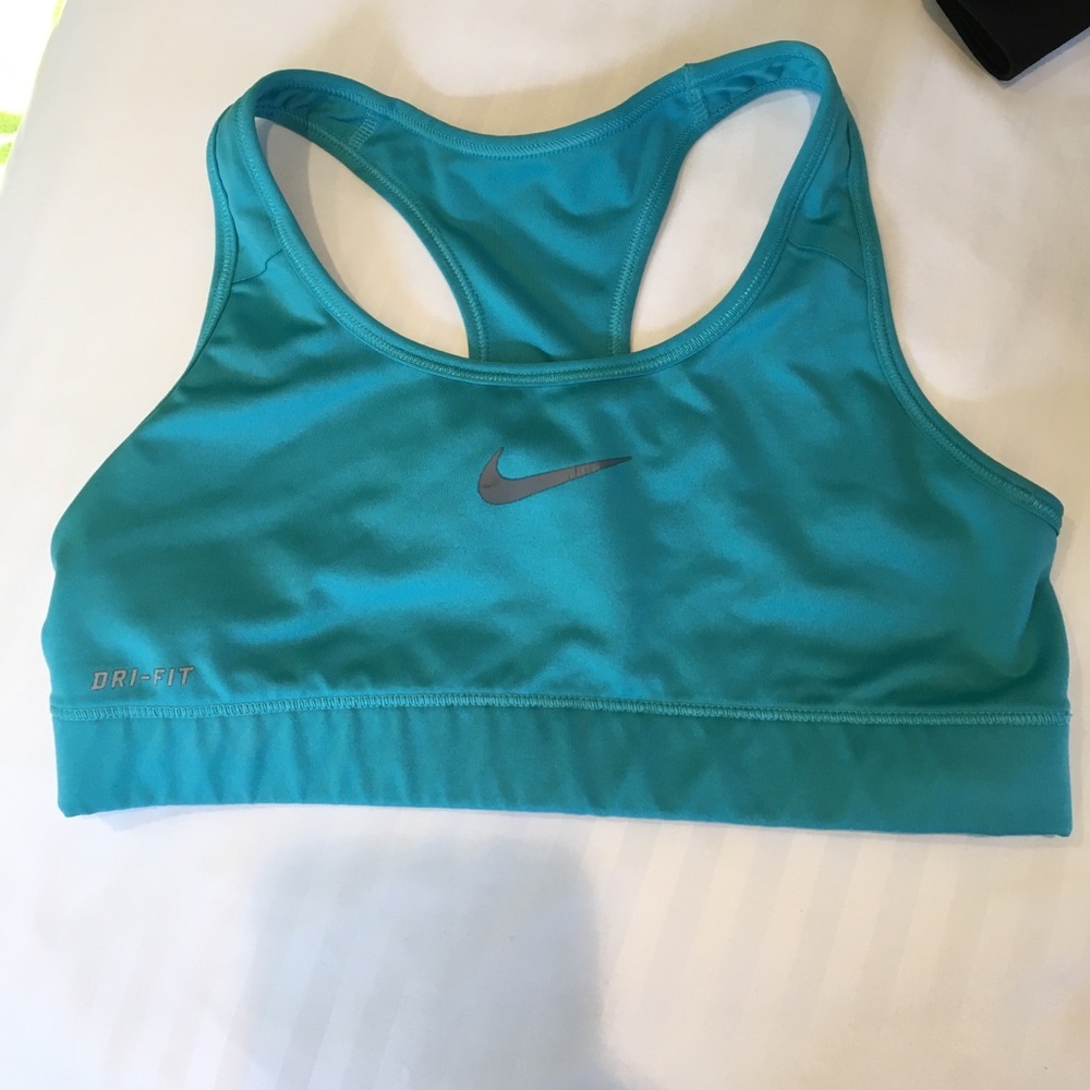 Nike Pro teal sports bra