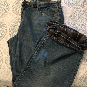Men's insulated jeans