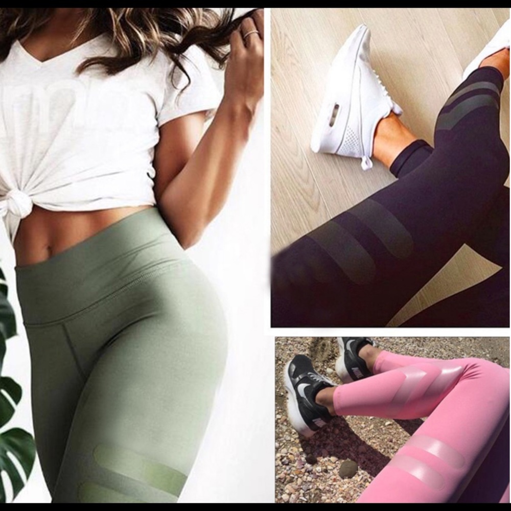 Green Fitness Leggings - Picture 7 of 7
