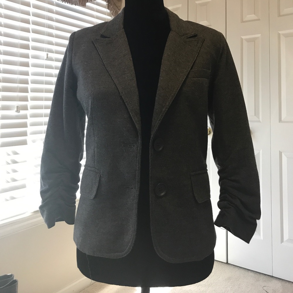 Gray blazer size S with 3/4 sleeves