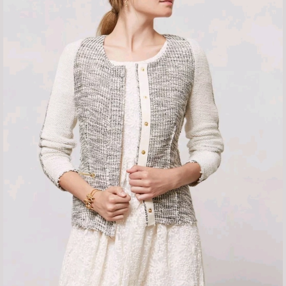 Anthropolog Cartonnier tweed jacket