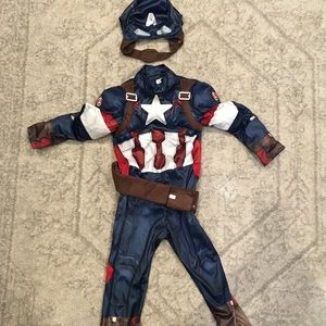 Captain America Costume - Size 4 (toddler)