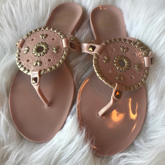 Jack Rogers Shoes - Jack Rogers Georgica Jelly in Blush/Platinum 7