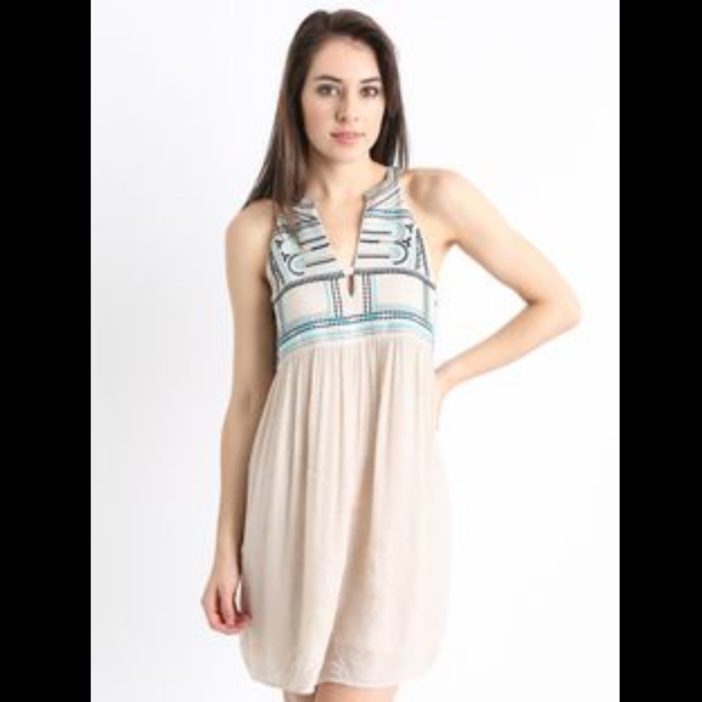 Sady & Lu Embroidered Crepe Dress