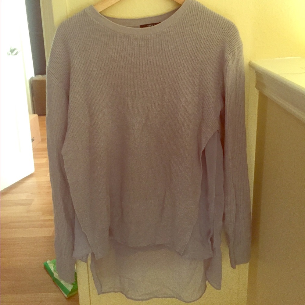 Grey Cut Sweater