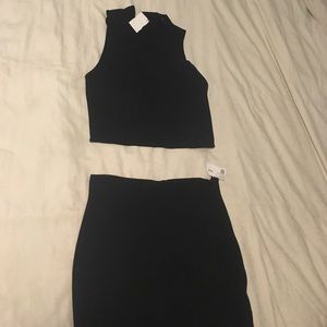 Crop top and skirt set