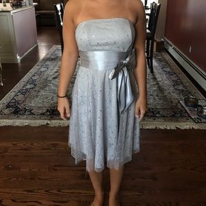 Silver glittery dress