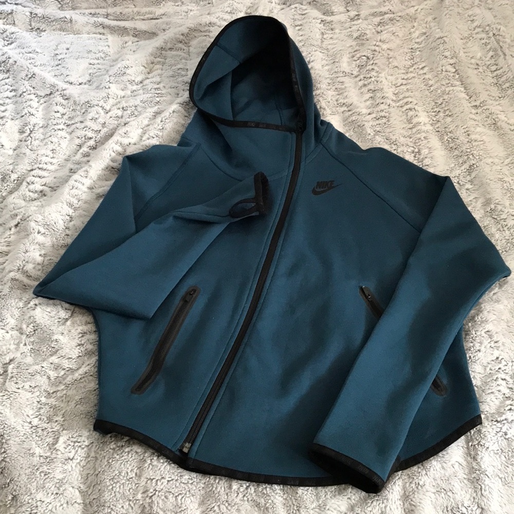 ***NIKE TEAL HOODED ZIP-UP JACKET***