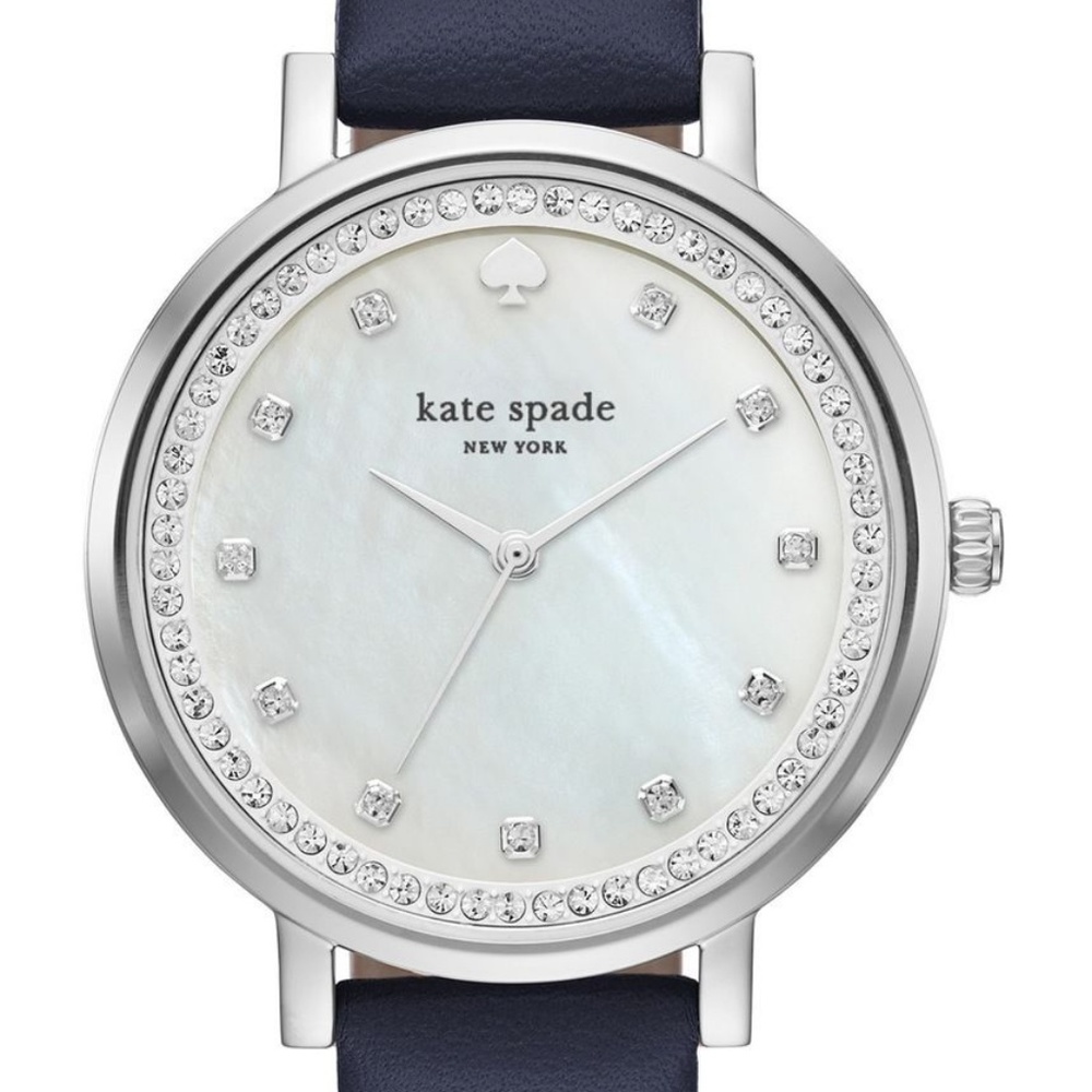 NWT Kate Spade Monterey Navy Leather Watch KSW117